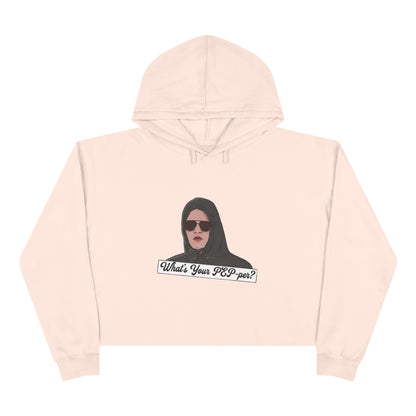 Crop Hoodie — 'What's Your Pep-Per?' Graphic Cropped Hoodie