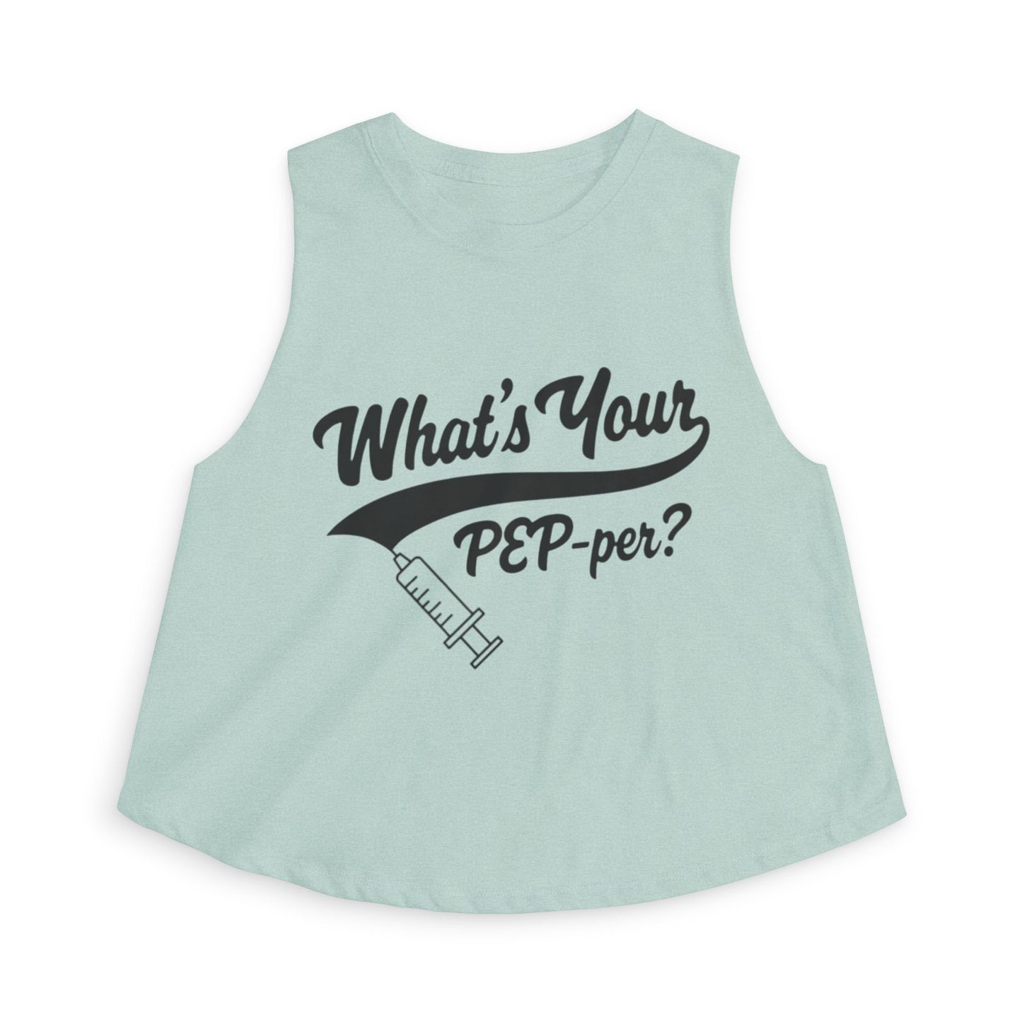 "What's Your PEP-per?" Syringe Women's Crop Top
