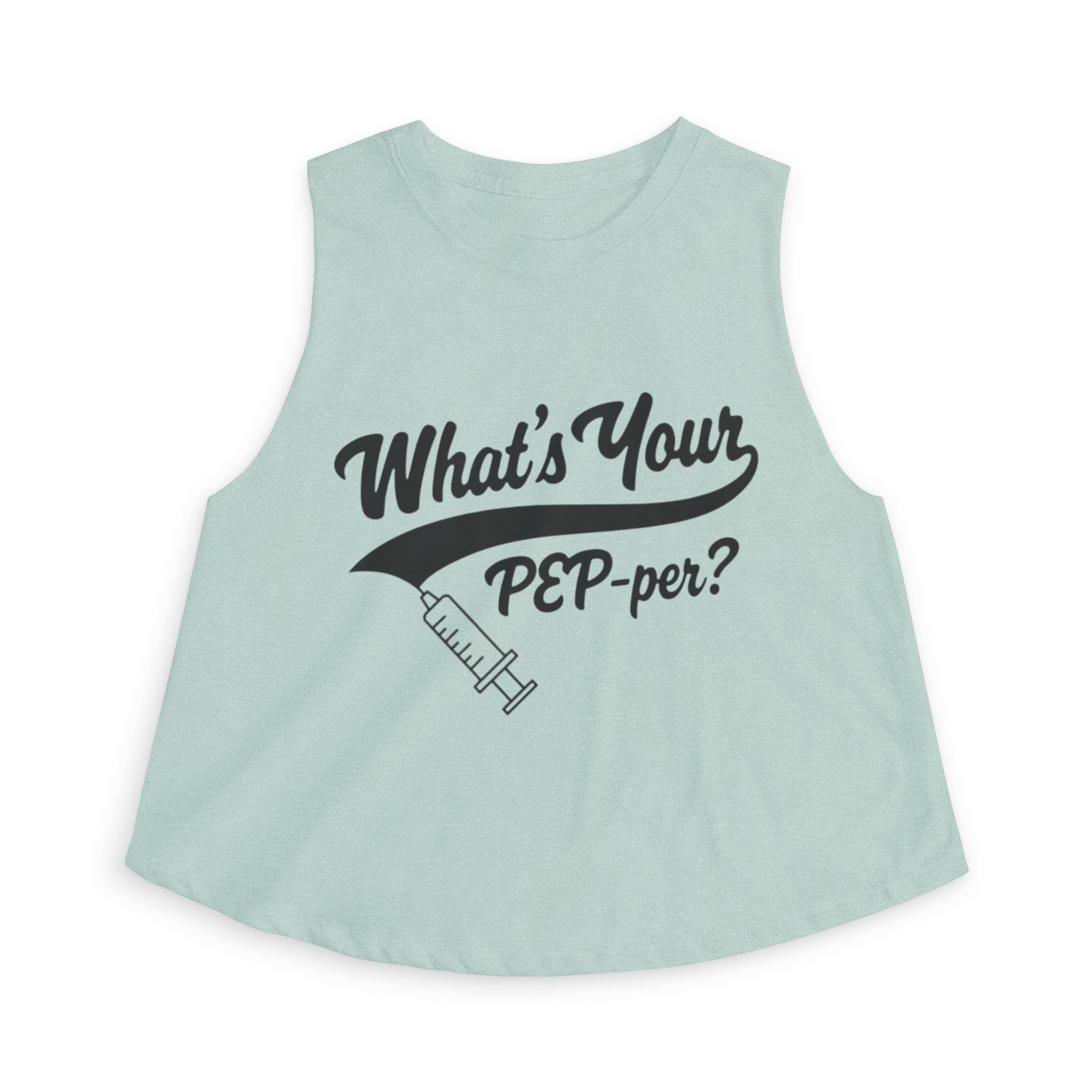 "What's Your PEP-per?" Syringe Women's Crop Top