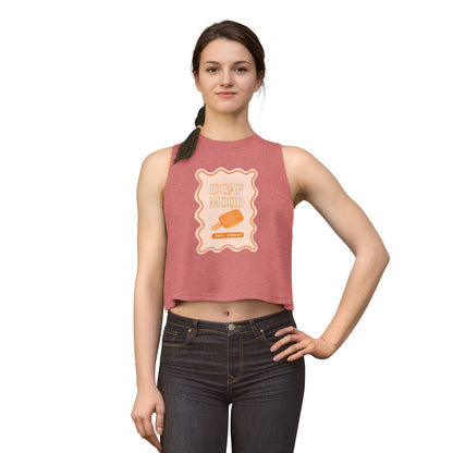 DGAF Mood Crop Top — Retro Orange Popsicle Graphic Women's Tank