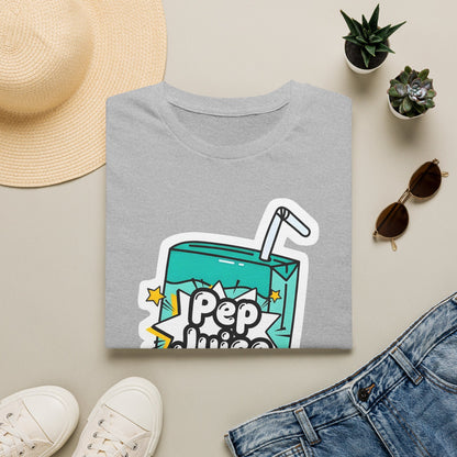 Pep Juice Retro Tee — Cute Cartoon Juice Box Graphic T-Shirt