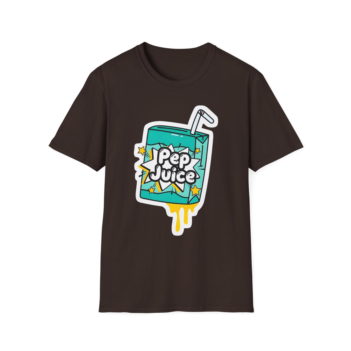 Pep Juice Retro Tee — Cute Cartoon Juice Box Graphic T-Shirt