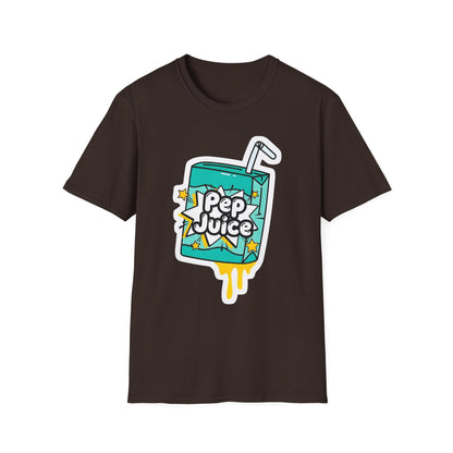Pep Juice Retro Tee — Cute Cartoon Juice Box Graphic T-Shirt