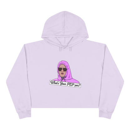 Crop Hoodie- Pink Whats Your Pep-per