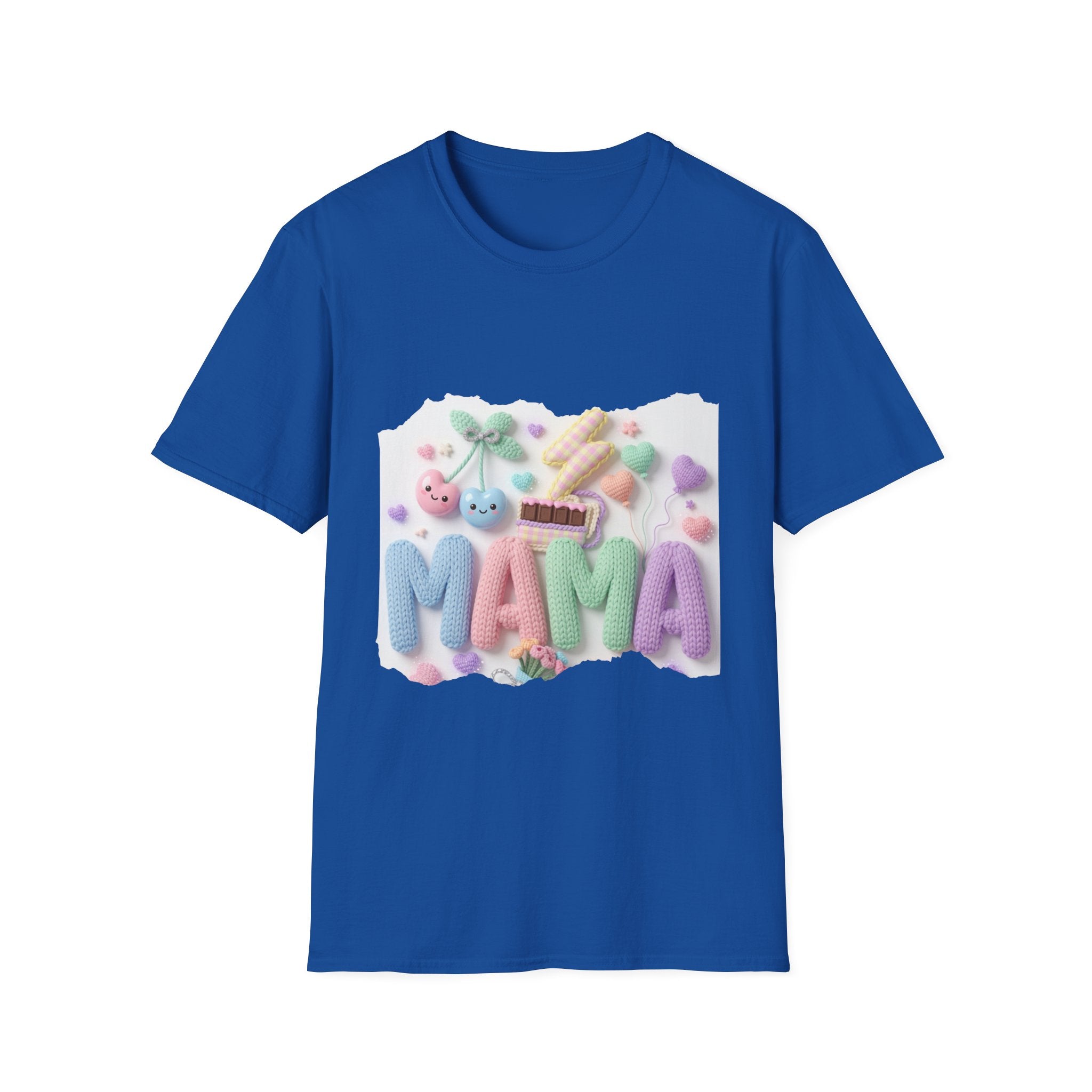 Mama Candy Puff T‑Shirt — Cute Pastel Candy Mom Graphic Tee