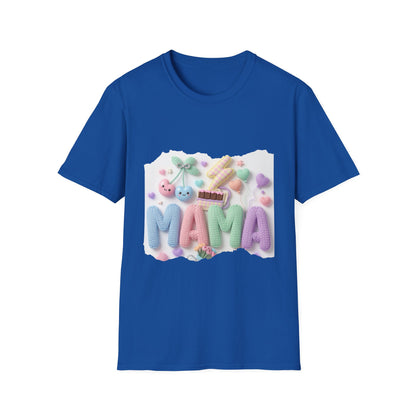 Mama Candy Puff T‑Shirt — Cute Pastel Candy Mom Graphic Tee