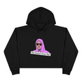 Crop Hoodie — 'She Doesn't Even Pep!' Graphic Cropped Hoodie