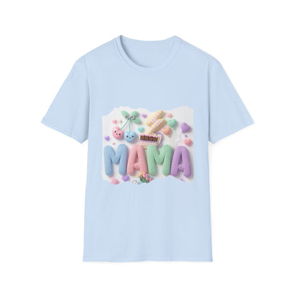 Mama Candy Puff T‑Shirt — Cute Pastel Candy Mom Graphic Tee