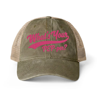 Women's Washed Mesh-Back Cap