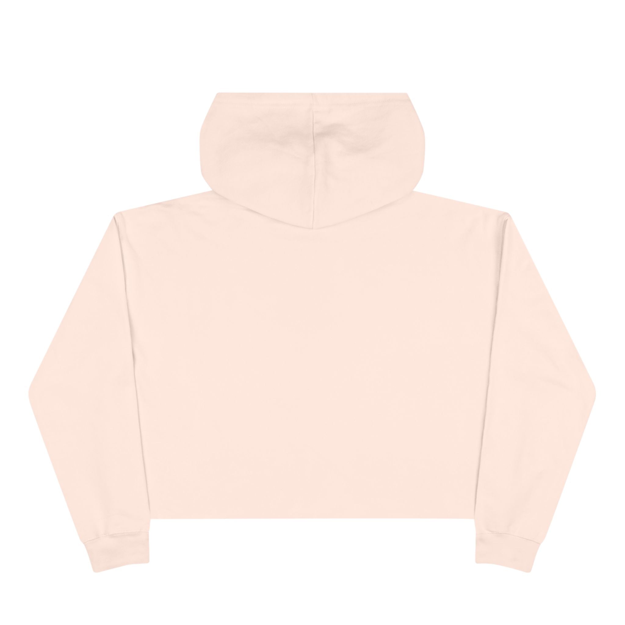 Crop Hoodie — 'She Doesn't Even Pep!' Minimalist Graphic Cropped Hoodie