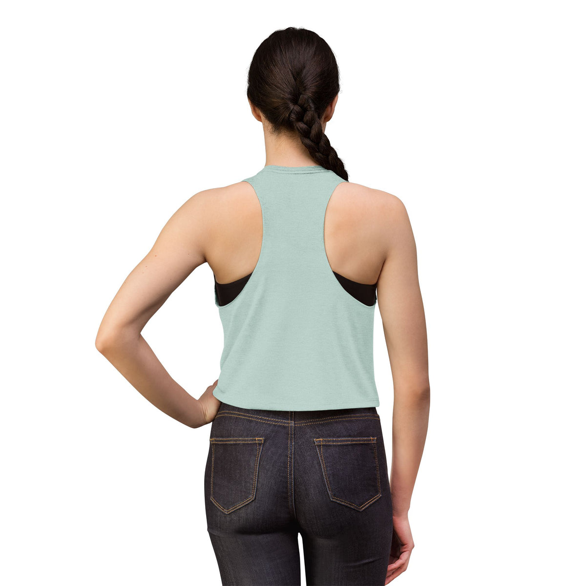 Crop Top — "Reminder: Fill Your Peps!" Cute Positive Message Tank for Women