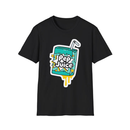 Pep Juice Retro Tee — Cute Cartoon Juice Box Graphic T-Shirt