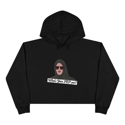 Crop Hoodie — 'What's Your Pep-Per?' Graphic Cropped Hoodie