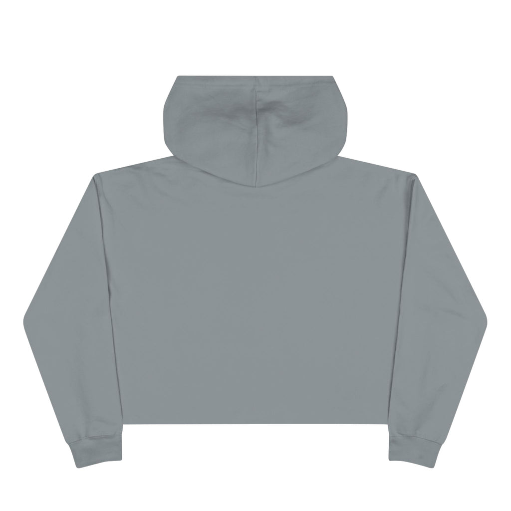 Crop Hoodie — Graphic 'She Doesn't Even Pep!' Cropped Pullover