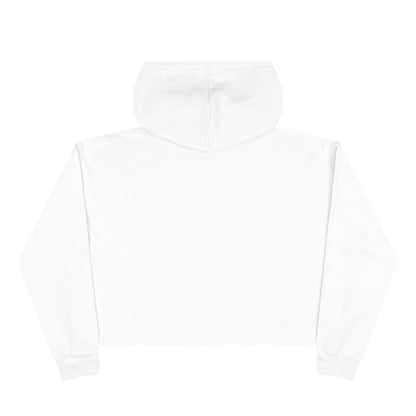 Crop Hoodie — Graphic 'She Doesn't Even Pep!' Cropped Pullover