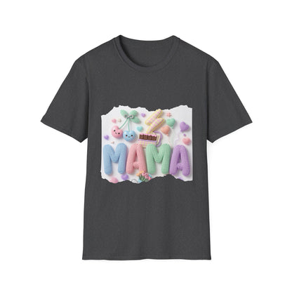 Mama Candy Puff T‑Shirt — Cute Pastel Candy Mom Graphic Tee