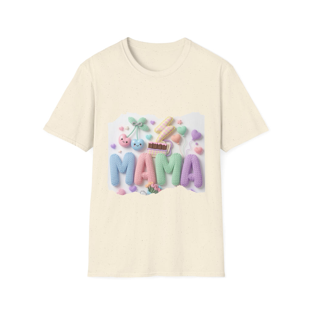 Mama Candy Puff T‑Shirt — Cute Pastel Candy Mom Graphic Tee
