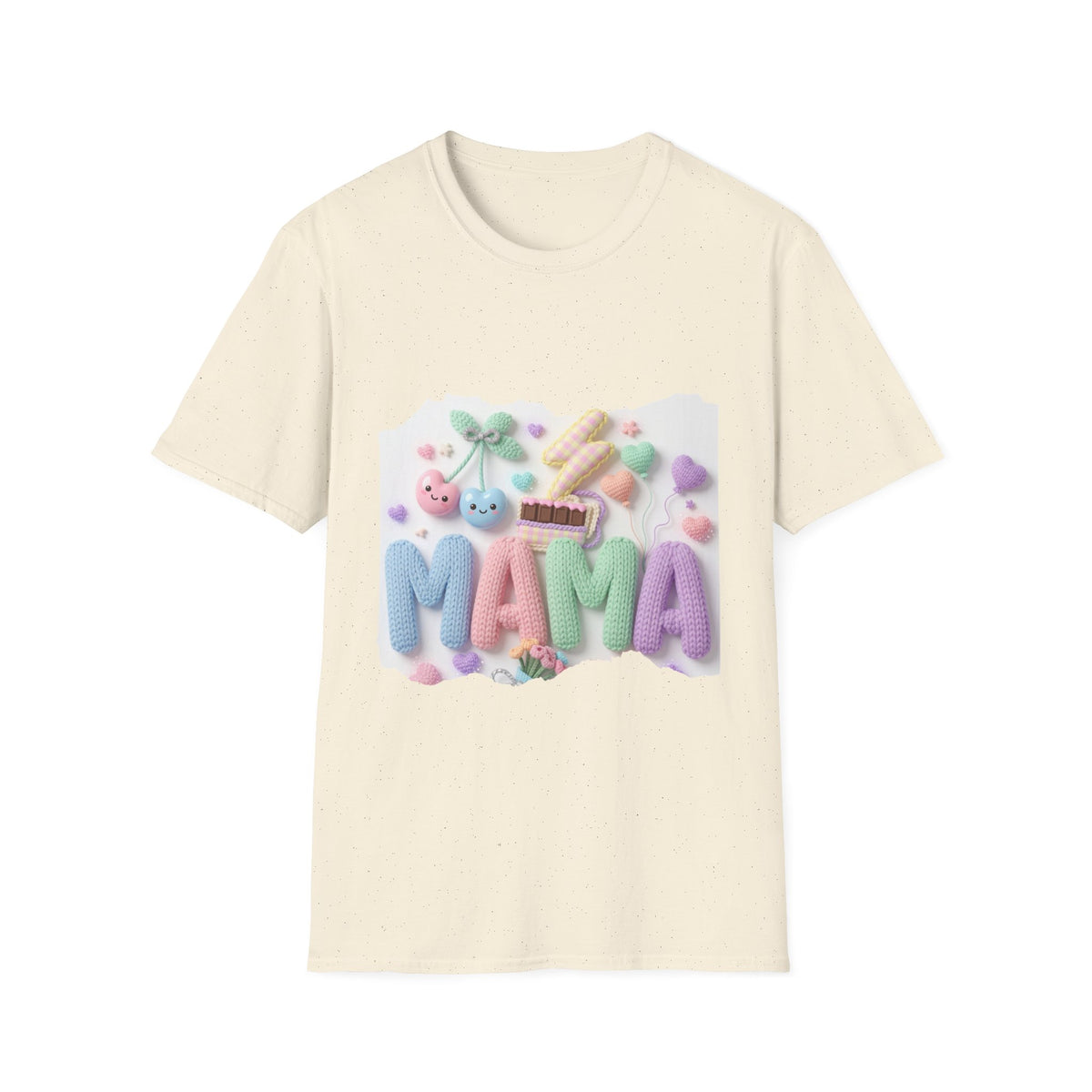 Mama Candy Puff T‑Shirt — Cute Pastel Candy Mom Graphic Tee