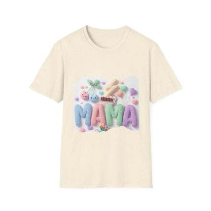 Mama Candy Puff T‑Shirt — Cute Pastel Candy Mom Graphic Tee