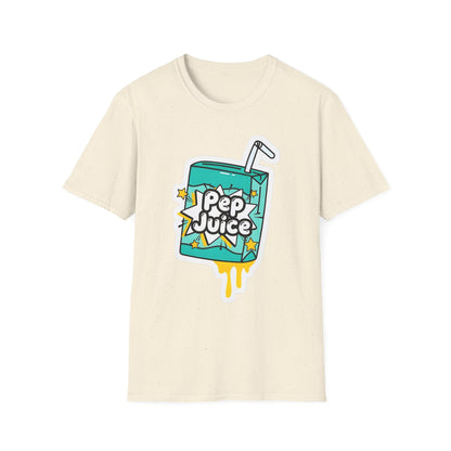 Pep Juice Retro Tee — Cute Cartoon Juice Box Graphic T-Shirt