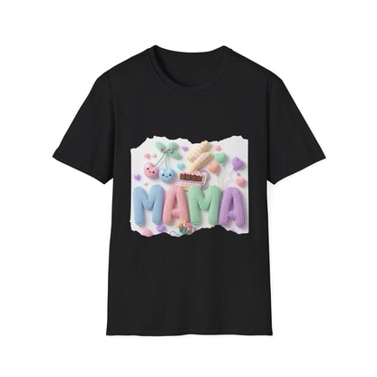 Mama Candy Puff T‑Shirt — Cute Pastel Candy Mom Graphic Tee