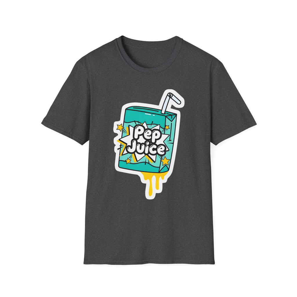 Pep Juice Retro Tee — Cute Cartoon Juice Box Graphic T-Shirt