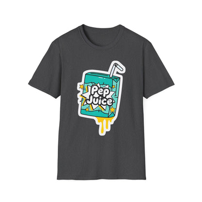 Pep Juice Retro Tee — Cute Cartoon Juice Box Graphic T-Shirt