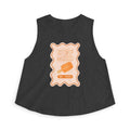 DGAF Mood Crop Top — Retro Orange Popsicle Graphic Women's Tank