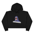 Crop Hoodie — Graphic 'She Doesn't Even Pep!' Cropped Pullover