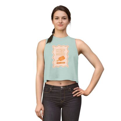 DGAF Mood Crop Top — Retro Orange Popsicle Graphic Women's Tank