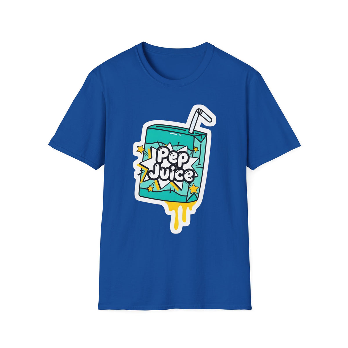 Pep Juice Retro Tee — Cute Cartoon Juice Box Graphic T-Shirt