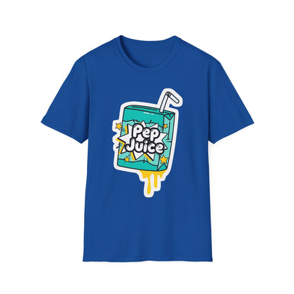 Pep Juice Retro Tee — Cute Cartoon Juice Box Graphic T-Shirt
