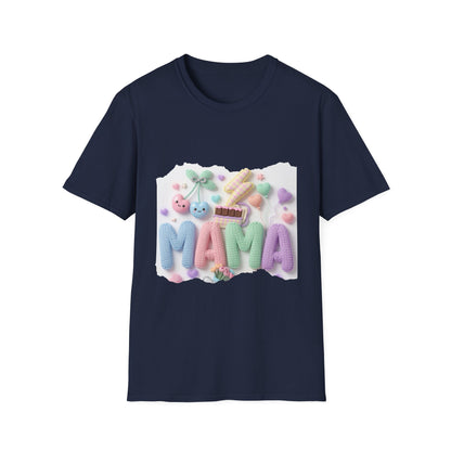 Mama Candy Puff T‑Shirt — Cute Pastel Candy Mom Graphic Tee