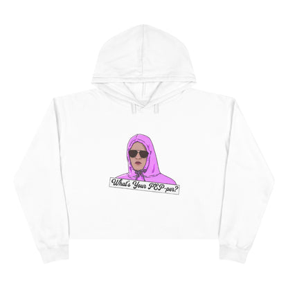 Crop Hoodie- Pink Whats Your Pep-per