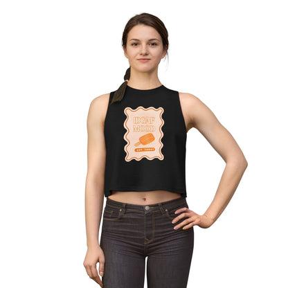 DGAF Mood Crop Top — Retro Orange Popsicle Graphic Women's Tank