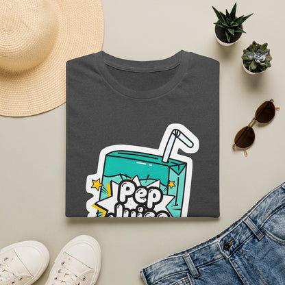 Pep Juice Retro Tee — Cute Cartoon Juice Box Graphic T-Shirt
