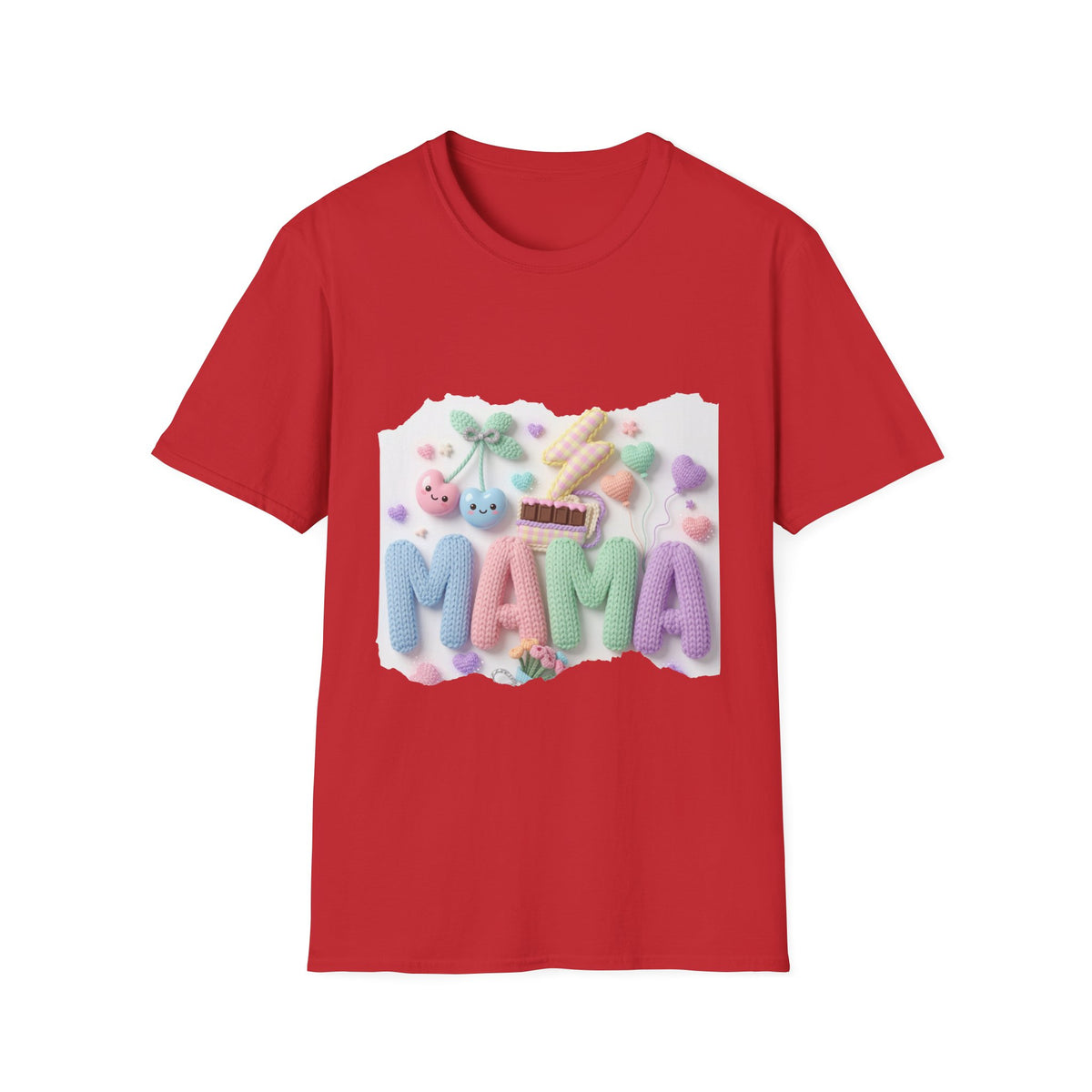 Mama Candy Puff T‑Shirt — Cute Pastel Candy Mom Graphic Tee
