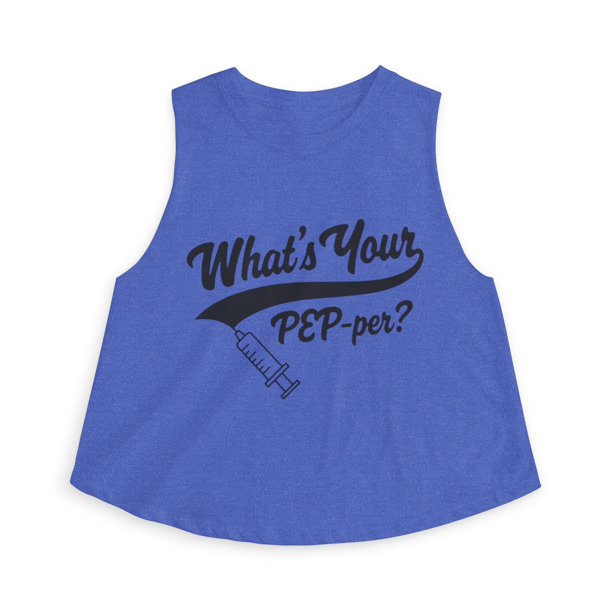 "What's Your PEP-per?" Syringe Women's Crop Top