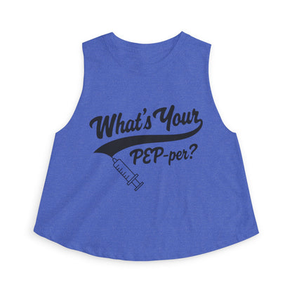 "What's Your PEP-per?" Syringe Women's Crop Top