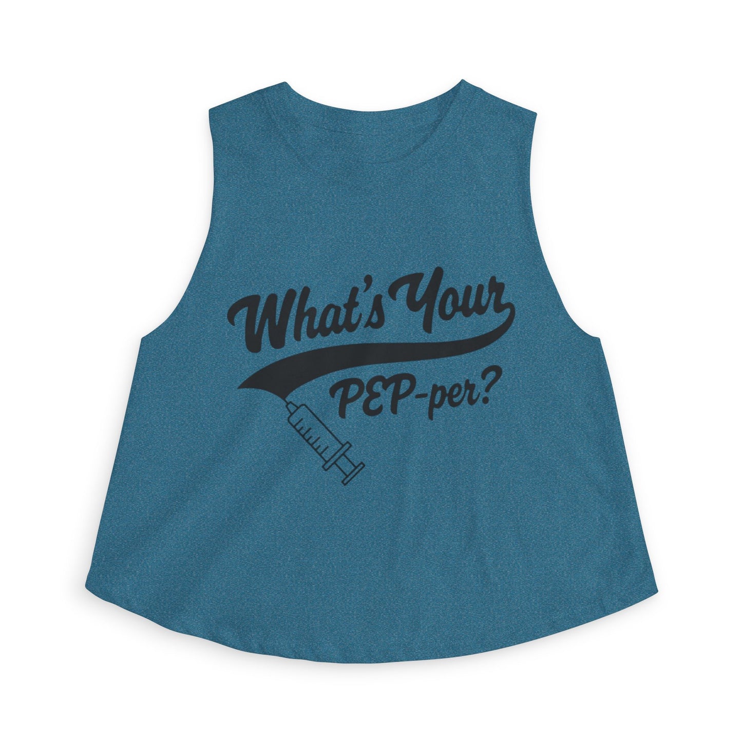 "What's Your PEP-per?" Syringe Women's Crop Top