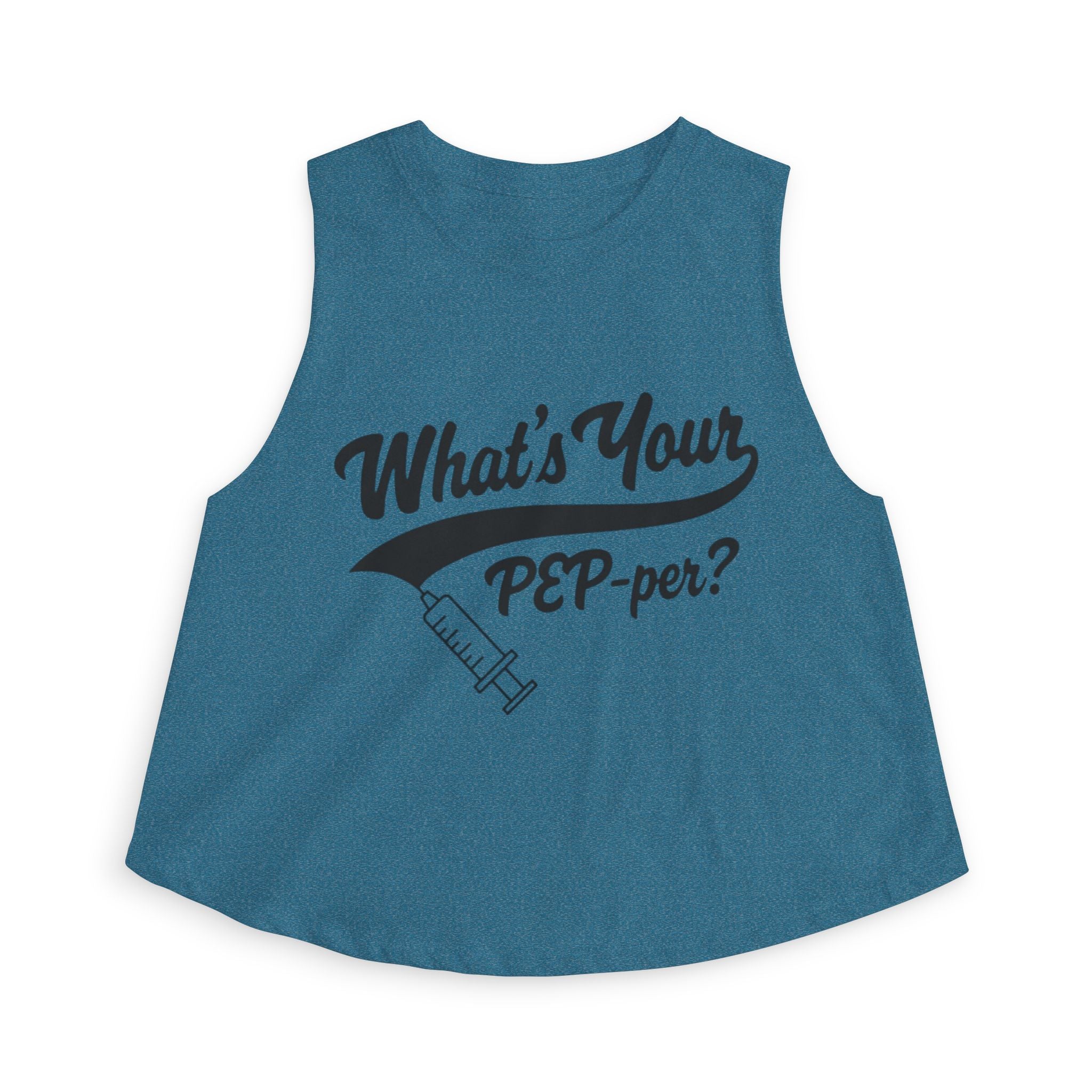 "What's Your PEP-per?" Syringe Women's Crop Top