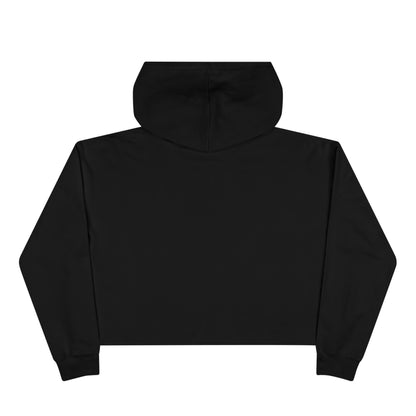 Crop Hoodie — Graphic 'She Doesn't Even Pep!' Cropped Pullover