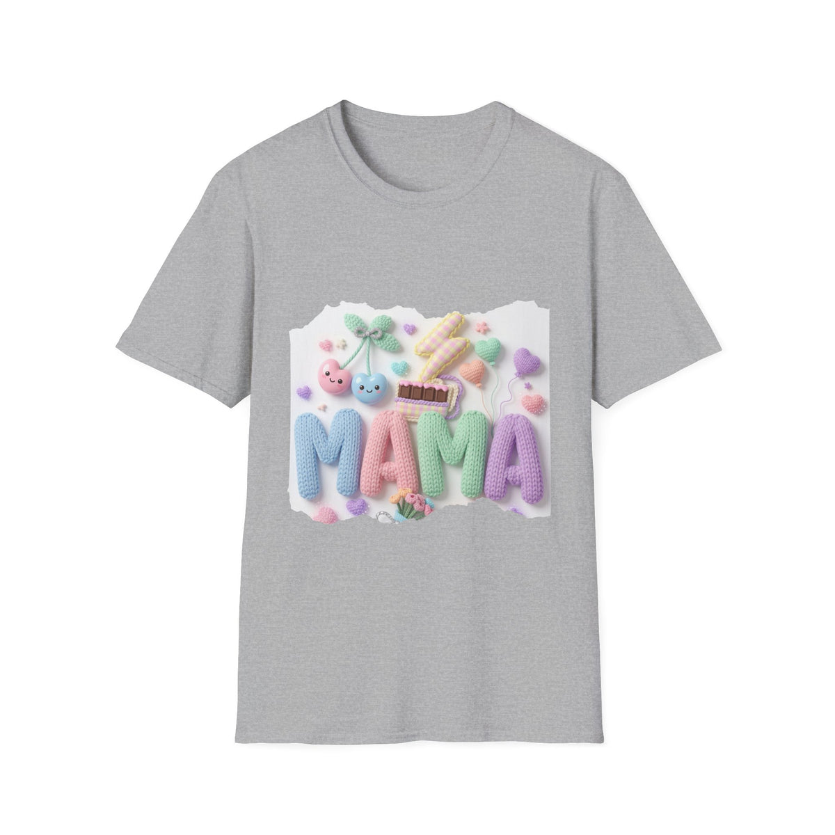 Mama Candy Puff T‑Shirt — Cute Pastel Candy Mom Graphic Tee